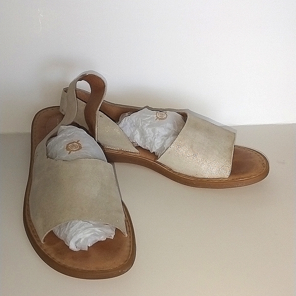 VGUC Born Leather suede Women Strap Sandal INLET Design - Picture 3 of 12